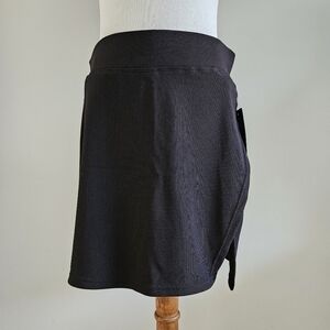 Black Athletic Tennis Skort